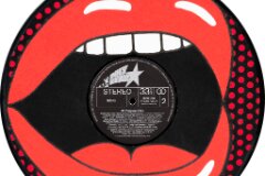 2025-18 Mund IMG_6121 Mund - Acryl auf Leinwand auf Vinyl 30cm Ø, 2025