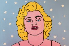 Marilyn Monroe - 40x50cm 2023 Marilyn Monroe "Typ Pop Art" - Acryl auf Leinwand 50x40cm, 2023